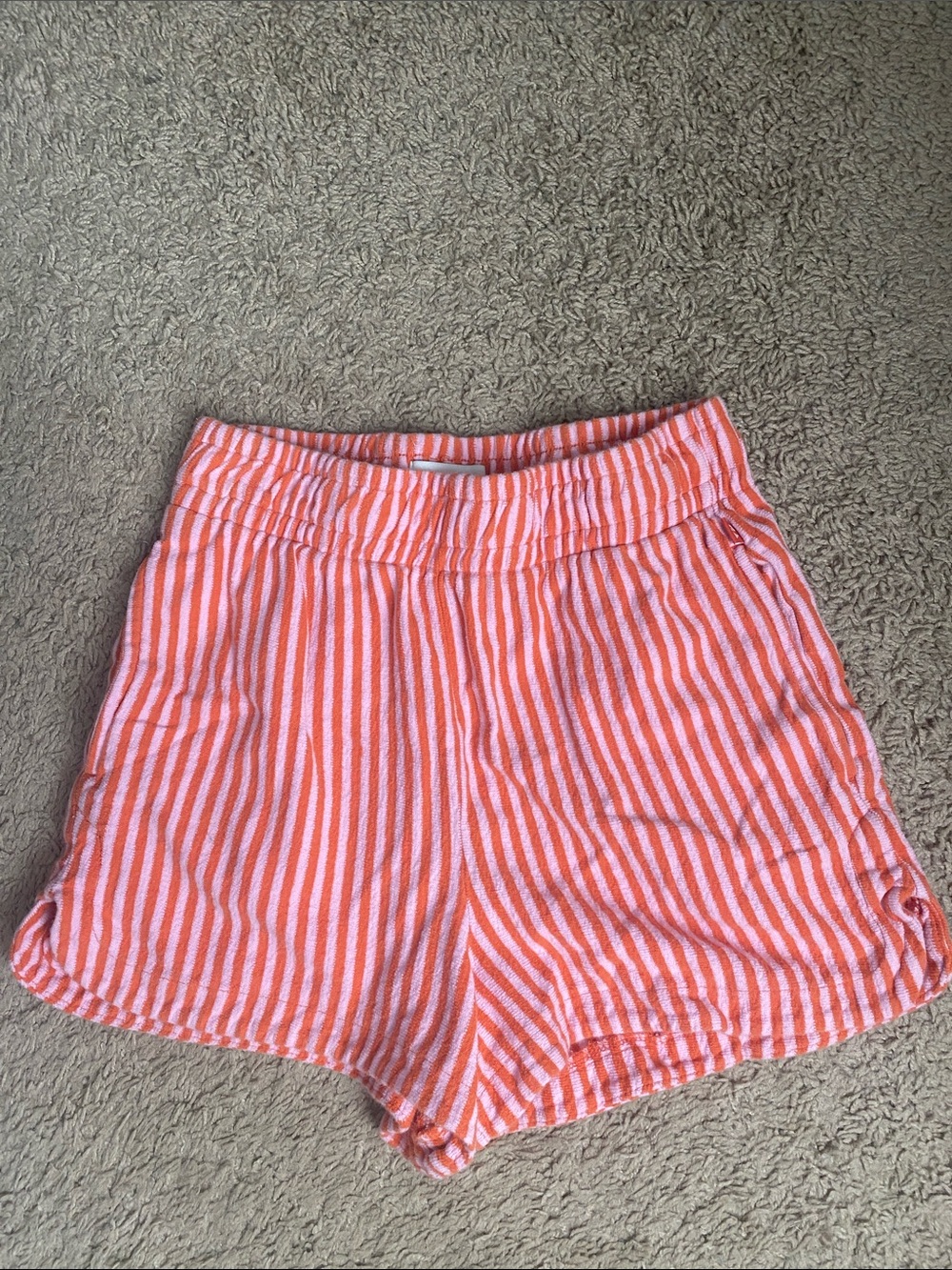 Free Assembly Striped Orange & Pink Women's XS Shorts